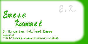 emese kummel business card